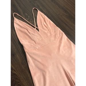 JLUXLABEL Suede Jumpsuit